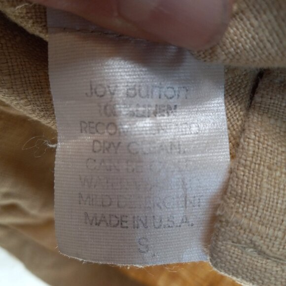 My Tribe 100% Linen Tribal Print Ethnic Look Jacket Unique Buttons Sz-S (T-386) - Picture 8 of 9